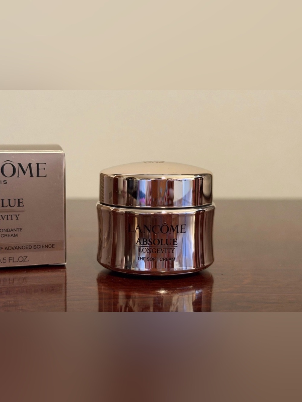 Lancome Absolue Longevity The Soft Cream Travel Size: 0.5 fl oz | 15mL NIB - Picture 2 of 8